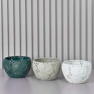 COPPA CENTROTAVOLA IN PORCELLANA GRIGIO KYOTO DIAM.26 H.18 D17369