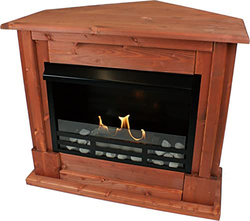Kaminbau Mierzwa Gelkamin, etanolkamin, öppen spis, hörnkamin, Apollo Deluxe Royal – körsbärsträd