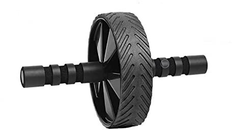 HomeGym24 Bauchroller, bauchtrainer ab roller, bauchmuskeltrainer ab wheel set, mit Rutschfesten Griffen, inkl. gut gepolsterter Kniematte/Knieauflage, für Männer und Frauen, Bauchmuskeltraining