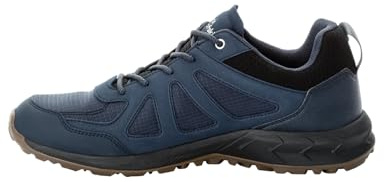 Jack Wolfskin Herr Woodland 2 Texapore Low M vandringsskor, nattblå, 45,5 EU, Nattblått, 45.5 EU