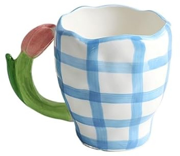 Service à Café Peint à la main le ciel bleu et les nuages ​​blancs tasse à café avec soucoupe en céramique à la main tasse à thé soucoupe ensemble cadeau mignon for elle Porcelaine Anglaise ( Size : 2