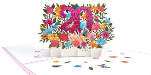 scicent Geburtstagskarte Lustig 20. Geburtstagskarten für Mädchen Rosa Alles Gute zum Geburtstag Karten für 20 Jähriges Mädchen Tochter Schwester Enkelin Geburtstag Grußkarten - 20332