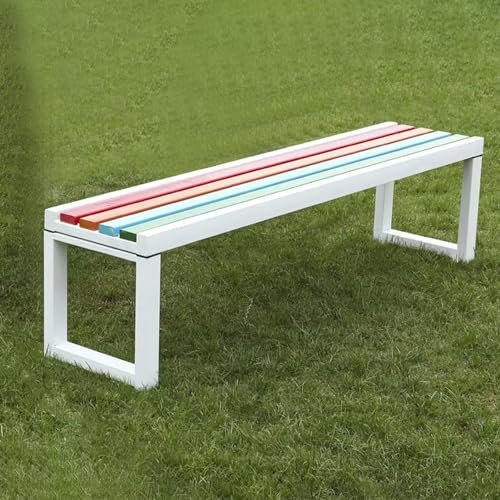 Gartenbank aus verzinktem Stahl, wetterfeste Terrassenbank, Loungemöbel für den Außenbereich, Zweisitzer, Parkstuhl, für Garten, Veranda (Größe: 150 cm B)