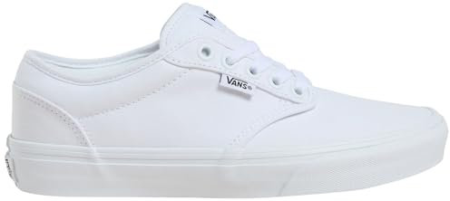 Vans Women's Atwood Sneaker, Canvas White, 4 UK
