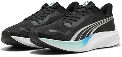 Puma Scarpe da Corsa Unisex Pounce LiteRoad, Puma Nero Menta Melt Speed Blue, 48.5 EU