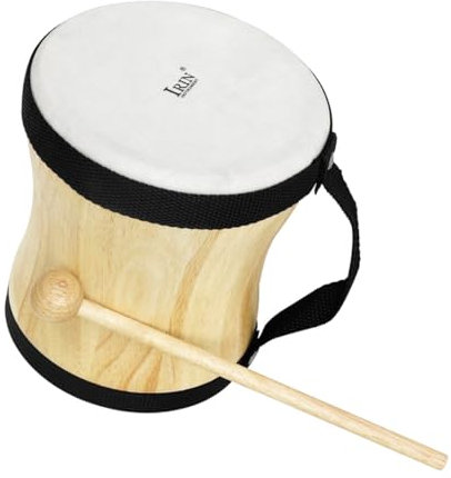 BESTonZON Schlagzeug Holzinstrument Trommelinstrument Percussion-Zubehör Schlaginstrument Handtrommel Musikinstrument Erwachsener Trommel mit Schlägel Trommel mit Stock Protokoll Black