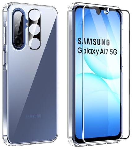 FDHYFGDY Hülle für Samsung Galaxy A17 (5G/4G)/Galaxy A26 5G, 3-in-1-Set Handyhülle für Galaxy A17/Galaxy A26 Case Rundumschutz Schutzhülle Cover,1 Handyhülle & 1 Schutzfolie & 1 Kameraschutz