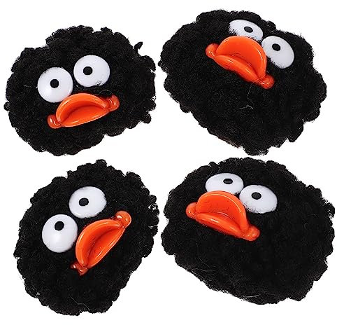 HAPINARY 4stücke Cartoon Pompons Zum Basteln Leichte Flauschige Kugeln Für Diy Kleidung Schuhe Hüte Vielseitige Bastelaccessoires Für Erwachsene Bunte Handarbeitsmaterialien