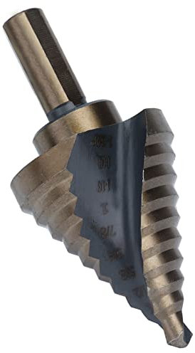 Paso de Espiral Taladro de Taladro 10 Tamaño Paso Bit Bit de Acero de Alta Velocidad con un Diseño de Vástago de 3 Laterales con de Pistola o Eléctrico