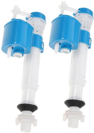 Vaguelly 2Pcs Toilet Fill Valve Replacement Kit Quiet Tank Inlet Valve for Easy Installation Compatible with Toilets Durable Water Supply Parts for Bathroom Repair