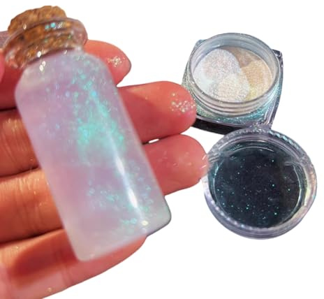 Micas Polvere per resina artigianale creazione di gioielli portatile perlescente glitter pigmento con effetti multicolore glitter polvere artigianale