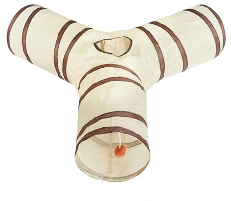 Katzenspielzeug Katzentunnel, Katze Spielzeug Hundenspielzeug Spieltunnel 3 Wege Pet Play Tunnel Tube Tierbedarf Mit Guckloch Und Ball Für Kätzchen Welpe Kleintiere Beschäftigung Bewegung