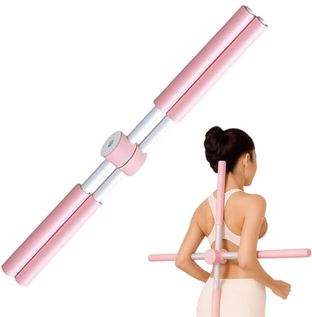 Yoga Cross Stick | Postures Corrector Yoga Sticks | Back Stretcher for Women | Yogas Stange Haltungskorrektur | Neck Hump Equipment for Travel Rehabilitation Workout Daily Use Home Sitting Exercise