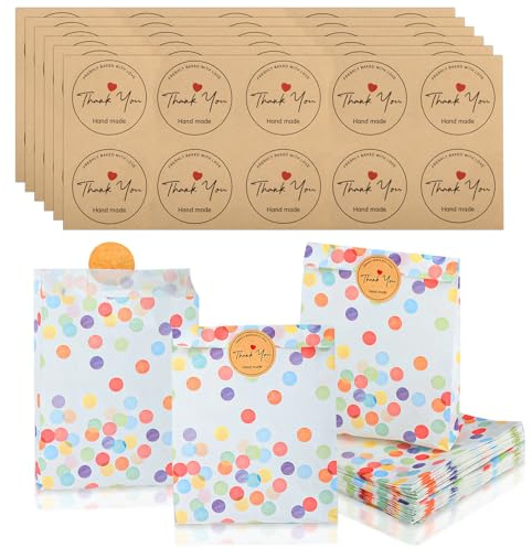 60 st. presentpåsar presentpåsar barnfödelsedag gästpresenter påsar, födelsedagspåsar barn, papperspåsar barnkalas barnfödelsedag påsar för bröllop fest presentpåsar presentpåsar, med 60 klistermärken