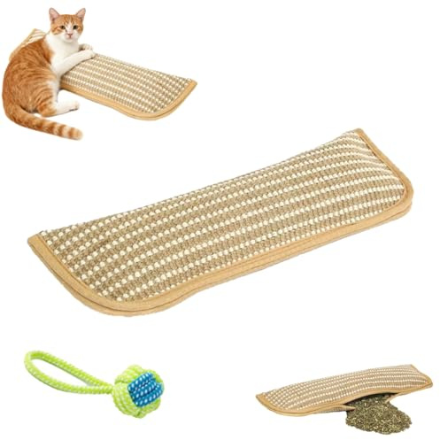 Generisch Katzenliebe - Dual-Use Katzenminze Kissen für Spiel und, Zwei in Eins Katzenminze Spielzeug, Katzenspielzeug, Kratzfest und Bissfest, Stressabbau (Katzenkissen-S)
