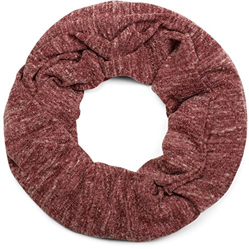 styleBREAKER Unisex Loop Schal Meliert 44x81cm | Feinstrick. 2-3 mal wickelbar. weiche Haptik. Rundschal. pflegeleicht. modisches Design. Einheitsgröße.
