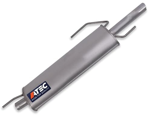 ATEC Germany 1x Endschalldämpfer | Kompatibel mit: OPEL ASTRA F Cabriolet, ASTRA F CC