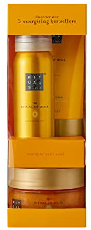 RITUALS The Ritual of Mehr, Set di Cura della Pelle con Arancia Dolce, Legno di Cedro e Vitamina C - Proprietà Energizzanti e Stimolanti per il Corpo Intero