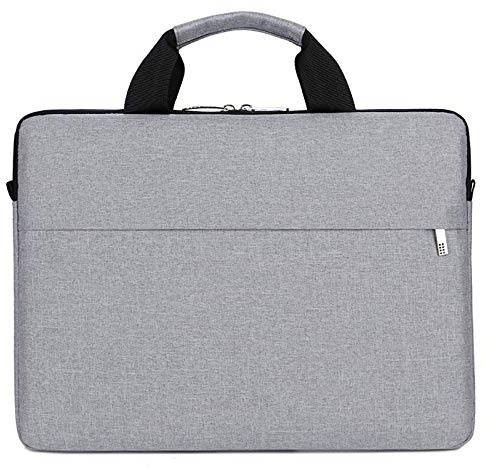WSLCN Sacoche Ordinateur Portable avec Bandoulière Sac à Main Housse de Protection Pochette PC Portable Netbook Ultrabook Sacoche Laptop Gris 13