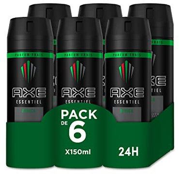 Axe Desodorante Aerosol 24h África para Hombre - Pack de 6 x 150ml