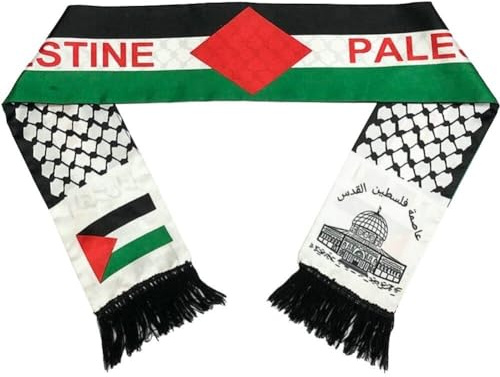 Schal Palästina-Flagge, Doppelseitiger Schal, Palästina, Jerusalem, Arabischer Satin-schal Für Männer Und Frauen, Hochzeits