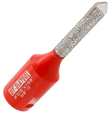 DT-DIATOOL Diamond Mortar Raking Bit - Tuck Pointing Bit with Carbide Tipped for Granite Marble Concrete Masonry Stone Removals Vacuum Brazed Bit 5/8-11 Thread(8 * 42mm)