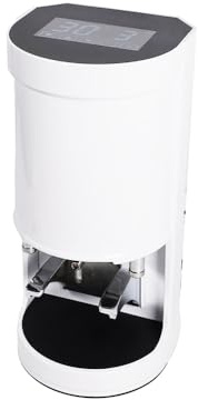 58MM Electric Coffee Tamper, Automatic Expresso Coffee Powder Press Machine, 10-30KG Pressure, 1 to 3 Adjustable Tamp Times, White