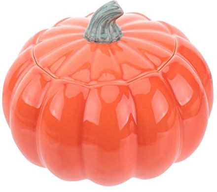 GALPADA Vajilla De Cerámica Cuenco De Calabaza Recipiente Para Alimentos Soperas Tapa