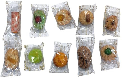 Assortimento di Biscotti Secchi alle Mandorle, Pasticceria Italiana confezionata singolarmente 1 kg