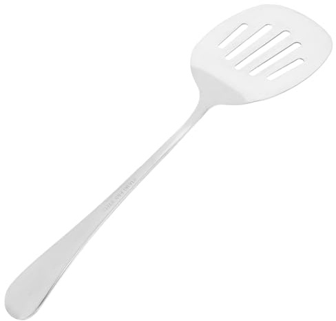 Alipis Cuchara y espátula para Servir utensilio para Servir Suministros de Buffet Cucharada de Acero Inoxidable Suministros de Cocina Cucharada de Cocina Acero Inoxidable 410 Plata