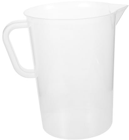 ULTECHNOVO Glasmessbecher Küchenmessbecher Mit Maßangaben Praktischer Messbecher Transparent Für Einfache Handhabung Backwerkzeug Aus Kunststoff Leicht Zu Reinigen Verstauen