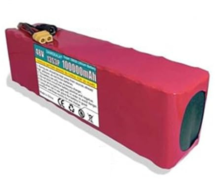 Batería Ebike 48V 100Ah 13S3P Bateria PVC Impermeable con BMS Incorporado Y Cargador Batería recargable de iones de litio para 250W 350W 500W 750W 800W Motores 48V 100Ah,Bullet+SM