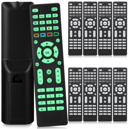 Saysurey 10 Pack Backlit Universal TV Remote Control Universal Replacement Bulk Compatible with All Smart TV LED LCD HDTV 3D Series for Motel Hotel Nursing Home