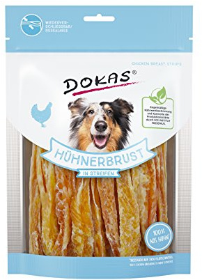 DOKAS Hühnerbrust in Streifen 250g | 8-er Pack | (Neue Verpackung)