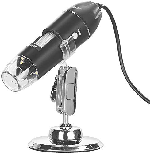 Somikon USB Vergrößerungskamera: Digitales USB-Mikroskop mit Kamera & Ständer, 1.600-fache Vergrößerung (Microskop, Mikroskop Windows 10, Set)