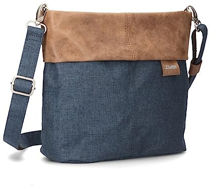 ZWEI Olli OT8 Tasche Damen Umhängetasche Schultertasche 25x23x10 cm (BxHxT), Farbe:, Blue (Blau), One size