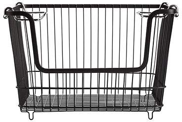 Lakeland Large Multi-Purpose Stackable Wire Storage Basket With Carry Handles