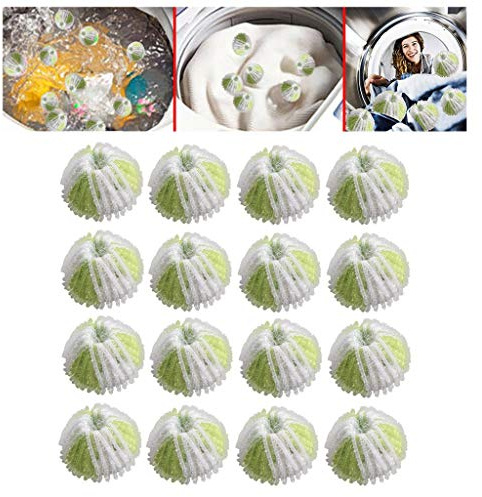 Haarball Für Waschmaschine, Fusselbälle Waschmaschine Waschbälle Fusselfänger, Haar Lint Flusen Greifen Wäsche Für Waschmaschine Ball Waschen,Haarentfernung Bälle für Waschmaschinen (16 PCS)