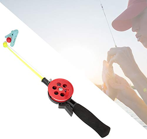 FastUU Children's Fishing Rod, Ice Fishing, 2-Piece Mini Fishing Rod Reel Combo, 33.7cm, Crab, Shrimp
