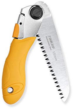 Toolux 5 Inch Folding Saw, SK5 Steel Pruning Hand Saw, Camping Saw for Smooth Cutting, Camping, Gardening, Tree Pruning, Wood Cutting, Compact Design with Non-Slip Ergonomic Handle for Outdoor Use