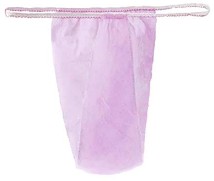 GSDGV 100 Stück Einweg-Slips, weicher T-String, für Spa Damen, Vlies-String für Frauen mit Bräunungsspray Spa Wraps Strümpfe Badzubehör (Rosa)