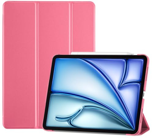 ProCase Hülle iPad Air 11 Zoll M4/M3/M2 / 10,9 Zoll 4./5.Gen Melonenrosa | Passend für Apple-Stift, magnetische Auto Sleep/Wake, dünnes leichtes Design