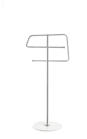 Authentics Herrendiener Kali, Handtuchständer, Edelstahl, Weiß, 91 cm, 1304078