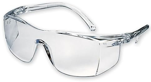 Ergos Lunettes Alizé Lite | Surlunettes de protection | Protection latérale intégrée| Comptabible avec lunettes de vue | Transparente Incolore | Certifié CE