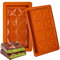 Webake Lot de 2 grands moules en silicone pour barre de chocolat profond en forme de diamant