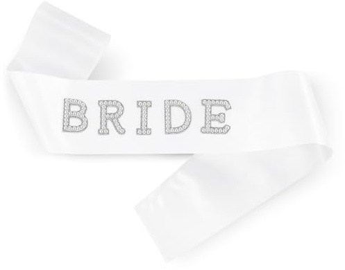 Weiß Braut Schärpe Brautschärpe Perlen Strass Brautschärpe Junggesellenabschied Schärpe Brautdusche Schärpe Geschenk Hochzeitsparty Schärpe Bride Schärpe