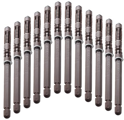 Schwebende Regalhalterungen – 12 Stück, strapazierfähig, unsichtbare Regalhalterungen mit Schrauben, DIY-Hardware, Jalousienstützen, Regale, 81 kg, Ø10 x 100 mm (12 Stück)