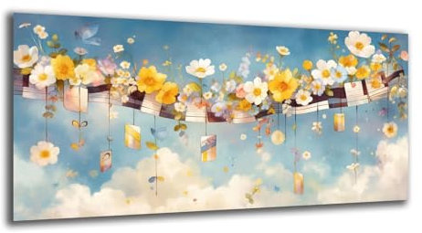 Malen Nach Zahlen Groß 200X100cm Malen Nach Zahlen ab 7 8 9 10 Jahre Mädchen Blume DIY Handgemalt Ölgemälde Set für Anfänger und Kinder, Traum Paint by Number Mit Pinseln und Acrylfarbe,No Rahmen-z993