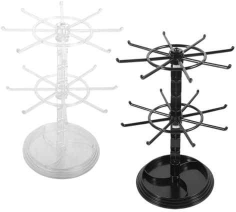 Healeved 2stücke Schmuckaufbewahrungsständer Mit Drehbarem Design Für Schlüsselanhänger Kleine Accessoires Und Schmuck Praktische Lösung Zur Anzeige Und Organisation
