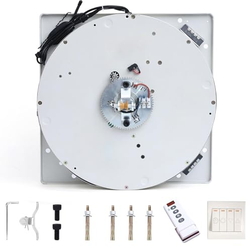 Electric Chandelier Hoist Lifter, Rotating Chandelier Lift System, 22.9ft,110-330LBS Capacity,Villas Pendant Lamps Lifter,Remote Control Rotating Function & Lifting for Easy Cleaning(50KG/110LBS)